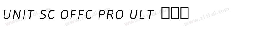 unit sc offc pro ult字体转换